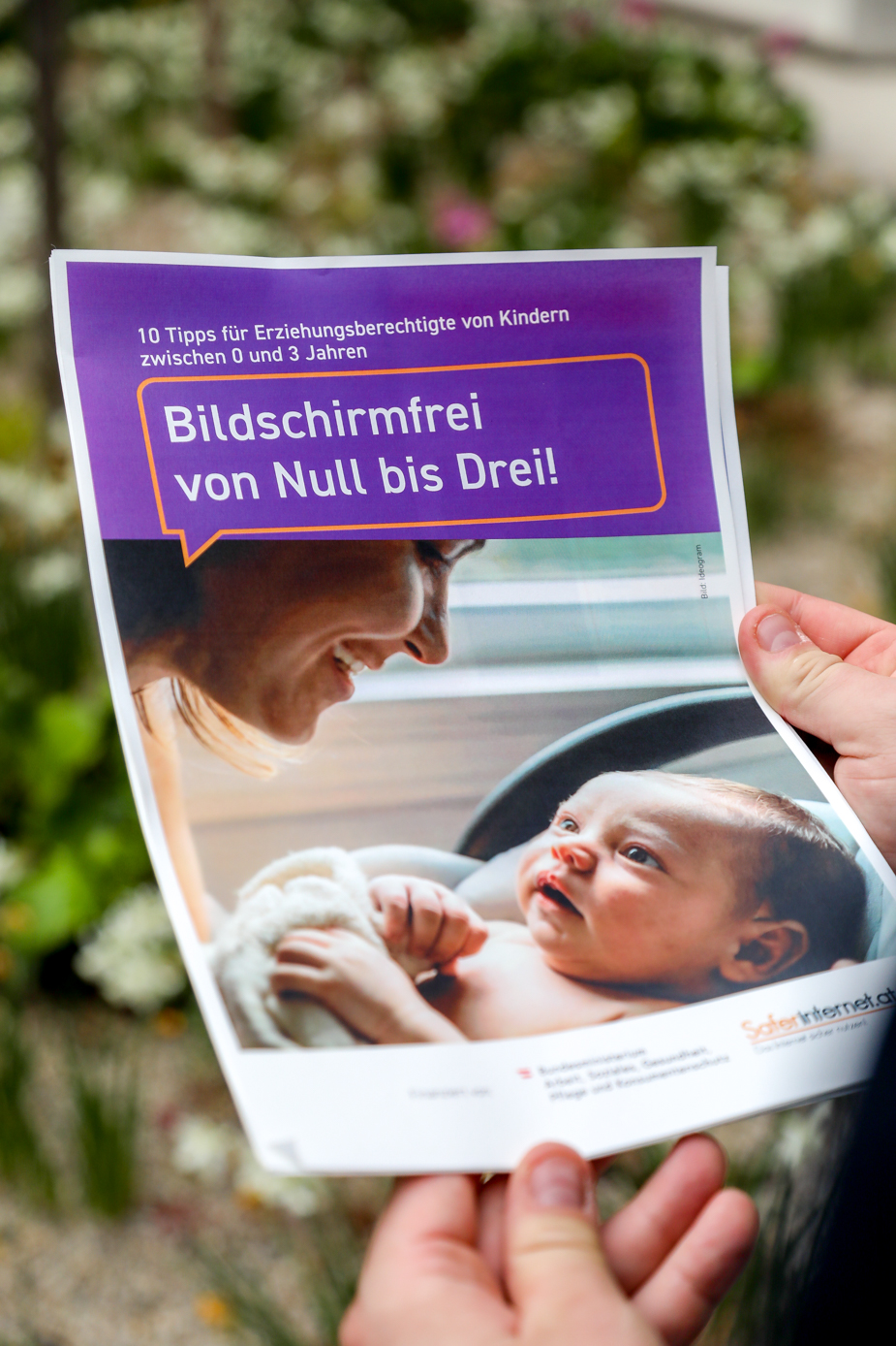 Broschüre "Bildschirmfrei von Null bis Drei!"